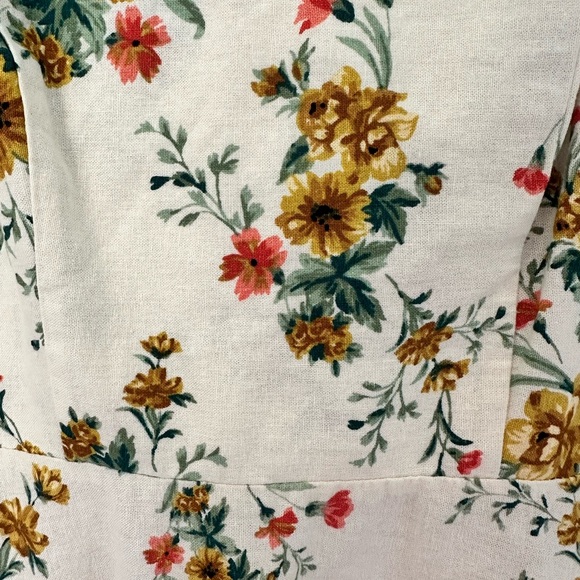 Old Navy Floral Cami Dress Size Medium Linen Blend NWT Sundress - Picture 3 of 6